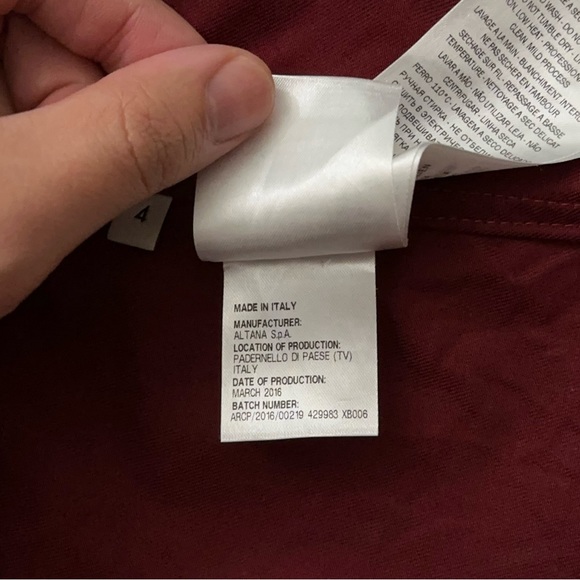 Gucci Formal Blazer Jacket Sports Coat Crest Logo Italy Burgundy Boys Size 4 - Picture 8 of 10